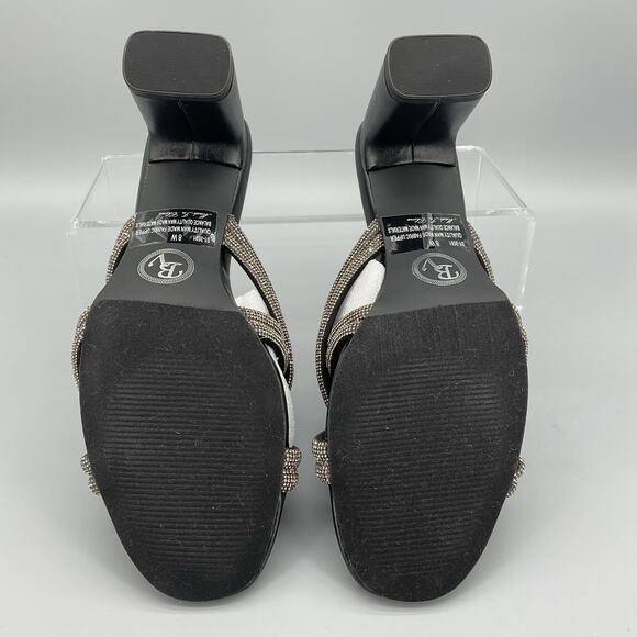 NEW Bella Vita Women’s Carmen Heeled Slip on Sandals Black Size 8W - Picture 8 of 10